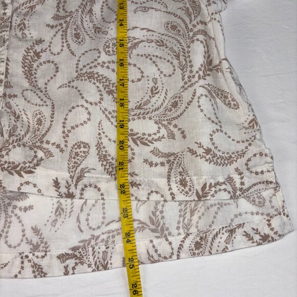 a.n.a. A New Approach White & Tan Floral Button-Up - Size L - Picture 7 of 8